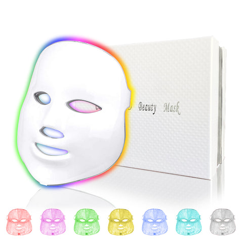 High Quality LED Face Mask Red Blue Light Therapy Rechargeable Home Use Easy Operation