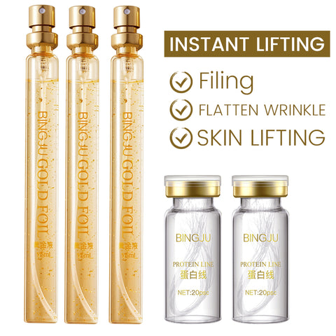 Gold Protein Collagen Comination Face Lifting Brighten Delicate Skin