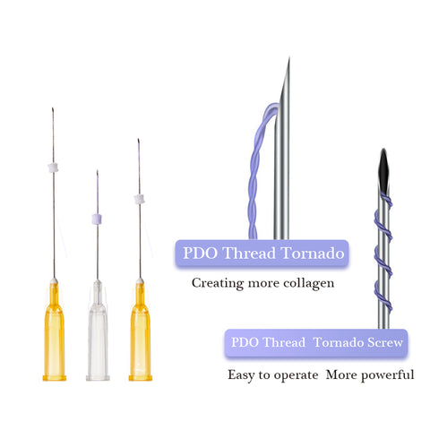 PCL Mono Tornado Thread Smooth Screw Sharp Tip Needle