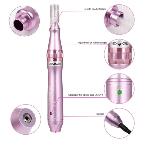 100% Original Dr Pen M7 Wireless Microneedling Device Home Use Wired Microneedling Pen 5 Speed One Touch Button