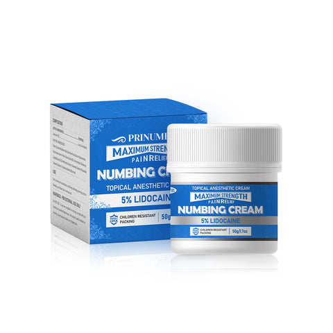 5% Lido Numbing Cream for Tattoo Piercing Injection Waxing Microblading Painless FDA Approved