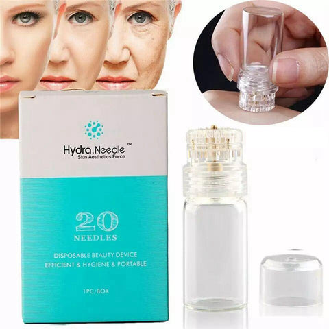 Hydra Needle 20 Pins 0.25mm 1.0mm Microneedle Gold Titanium Tips Derma Stamp