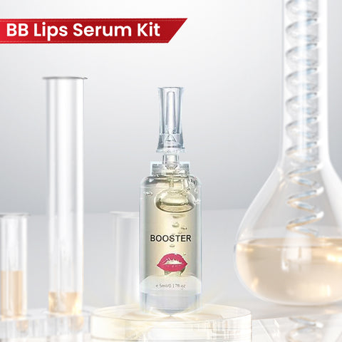 BB Lip Glow Ampoules Serum Starter Kit 4 Colors Liquid Lip Pigments Exfoliating Gel and Booster Included