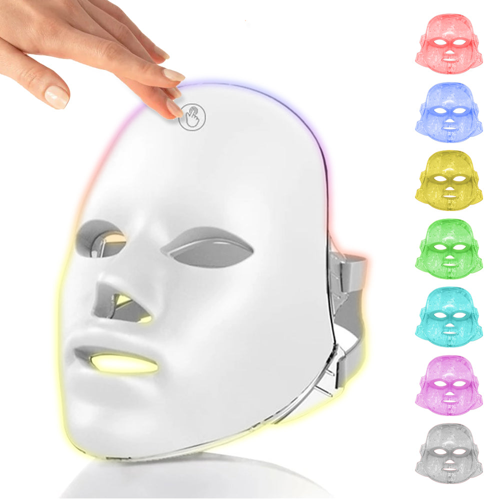 7 Colors LED Facial Mask Light Therapy at Home Rejuvenation Facial